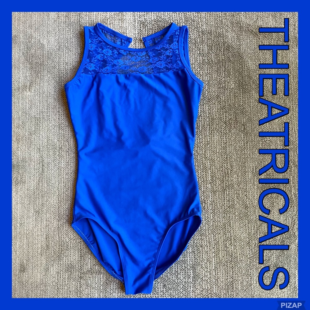 THEATRICALS BLUE SLEEVELESS LEOTARD